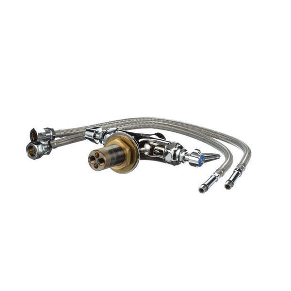 T&S Brass Double Pantry Swivel/Rigid Base Faucet, Single Hol B-0300-LN